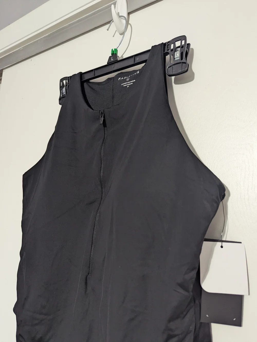 Fabletics Black High-Neck Zip One-Piece Swimsuit - NWT